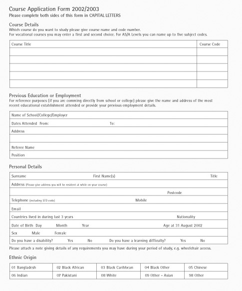 Downloadable Application and Registration forms